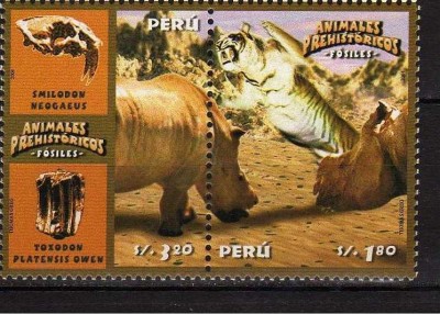 PERU 2004 DINOZAURI ANIMALE PREISTORICE foto