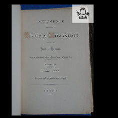 Documente privitore la istoria romanilor Eudoxiu de Hurmuzaki vol IV part II