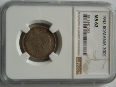 200 lei 1942 NGC, MS62 foto