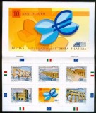 Italia, Ziua Europei, 2009, carnet serie timbre autoadezive, arhitectura