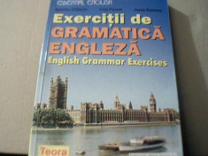 D. Chitoran, I. Panovf, I. Poenaru - EXERCITII DE GRAMATICA ENGLEZA/ Teora, 1999 foto