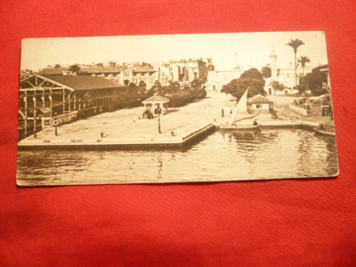 Ilustrata mica - Portul Alexandia , inc.sec.XX . 11,5,3 cm foto