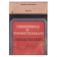 Aurel Boia - Corespondenta si stenodactilografie - manual foto