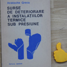 Surse de deteriorare a instalatiilor termice sub presiune Hristache Grece