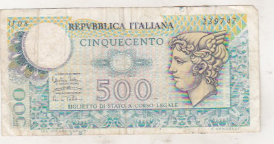 bnk bn Italia 500 lire 1976 , circulata foto