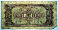 228 ROMANIA RPR 3 LEI 1952 SR. 077 foto