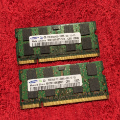 Kit Memorie RAM laptop Samsung 4GB DDR2 ( 2 x 2GB ) Dual Channel PC2 5300 foto