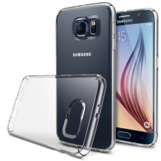 Husa Protectie Spate Ringke Slim Crystal Transparent plus folie protectie pentru Samsung Galaxy S6 foto