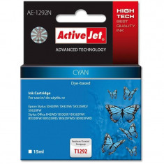 Consumabil ActiveJet Cartus T1292 cyan compatibil Epson C13T12924010 foto