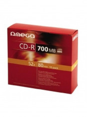 Mediu optic Omega CD-R 700MB 52x 10 foto