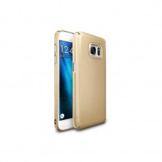 Husa Protectie Spate Ringke SLIM ROYAL GOLD pentru Samsung Galaxy S7 cu folie protectie display Bonus foto