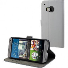 Husa Flip Cover Muvit 109618 Slim gri pentru HTC One M9 foto