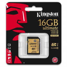 Card Kingston SDHC Ultimate 16GB Class 10 UHS-I foto