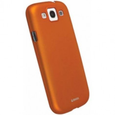 Husa Protectie Spate Krusell 89680/1 COLOR COVER Portocaliu pentru SAMSUNG Galaxy S3 foto