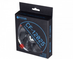 Ventilator ID-Cooling CF-12025-R 120mm Concentric Circular Red LED foto