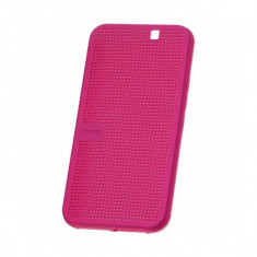Husa Flip Cover HTC HC M232 Pink Dot View pentru HTC One M9 foto