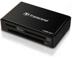 Card reader Transcend RDF8 USB 3.0 / 2.0 negru foto