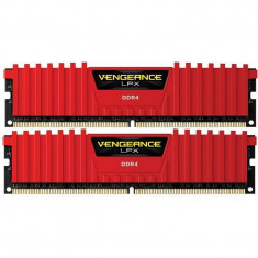 Memorie Corsair Vengeance LPX Red 16GB DDR4 2400 MHz CL16 Dual Channel Kit foto