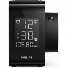 Radio cu ceas Philips AJ4800/12 FM proiectare ora Negru foto