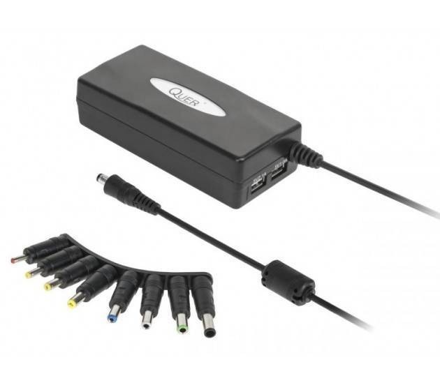 Incarcator laptop Quer KOM0865 15-20V 90W 8 mufe foto mare Incarcator laptop Quer KOM0865 15-20V 90W 8 mufe foto mare