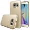 Husa Protectie Spate Ringke Slim Royal Gold + Bonus folie protectie display pentru Samsung Galaxy S6 Edge Plus
