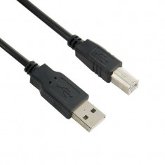 4World Cablu USB 2.0 tip A-B High Quality, Black foto