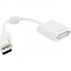 4World Adaptor DisplayPort [M] la DVI-I [F] alb foto