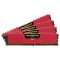 Memorie Corsair Vengeance LPX Red 32GB DDR4 2666 MHz CL16 Quad Channel Kit