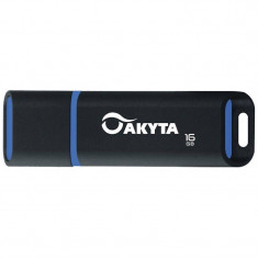 Memorie USB Akyta Kyoto Line 16GB USB 2.0 Black Blue foto