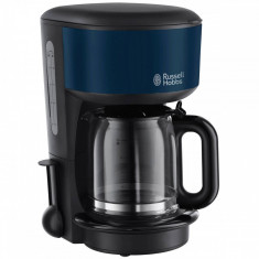 Cafetiera Russel Hobbs Colours Royal Blue 1000W 1.25 l negru / albastru foto