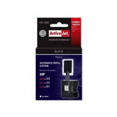 Sistem Kit automat de refill ActiveJet pentru HP-300 HP-301 HP-901 Black foto