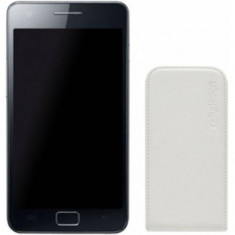 Husa Flip Cover Celly FACE160W White pentru Samsung Galaxy S2 foto