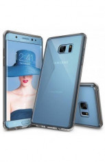 Husa Protectie Spate Ringke Fusion Smoke Black Samsung Galaxy Note 7 plus folie Invisible Screen Defender foto