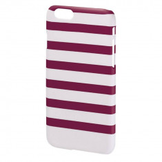 Husa Protectie Spate Hama Stripes Magenta / White pentru Apple iPhone 6 foto