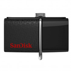 Memorie USB Sandisk Ultra Dual OTG 32GB USB 3.0 Black foto