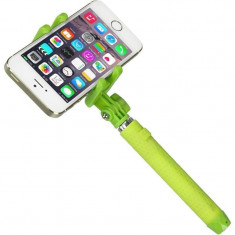 Selfie Stick Kitvision KVPKBTSSGN verde extensibil de buzunar cu control actionare shutter pe bluetooth foto