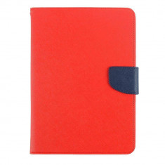 Husa tableta Goospery Fancy Diary Red Navy pentru Samsung Galaxy Tab4 7.0 foto