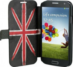 Husa Flip Cover TnB SGAL42UK Folio Case UK pentru Samsung Galaxy S4 foto