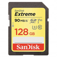 Card Sandisk Extreme SDXC 128GB 90Mbs V30 UHS-I U3 foto
