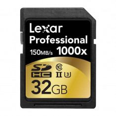 Card Lexar Professional 1000x SDHC 32GB Clasa 10 UHS-II 150MB/s foto