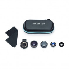 Set lentile Kitvision KV41LENS 4 in 1 Macro / Wide angle / Fish eye / Polarising foto