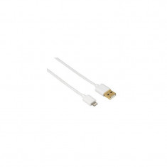 Cablu de date Hama 102099 alb pentru Apple iPhone 5 / 5S / 5C foto