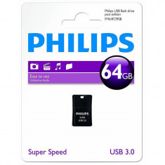 Memorie USB Philips Pico Edition 64GB USB 3.0 Black foto