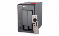 NAS Qnap TS-251+-2G Intel Celeron Quad-Core 2.0GHz 2 GB 2 Bay 4 x USB foto