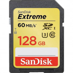 Card Sandisk Extreme SDXC 60Mbs UHS-I U3 128GB Class 10 foto