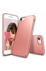 Husa Protectie Spate Ringke Slim Rose Gold pentru Apple iPhone 7 foto