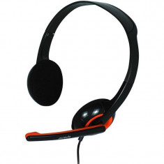 Casti Spacer SPK-339 Black / Orange foto