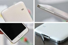 Protectie/capac mufa incarcare Samsung Galaxy S5,silver foto