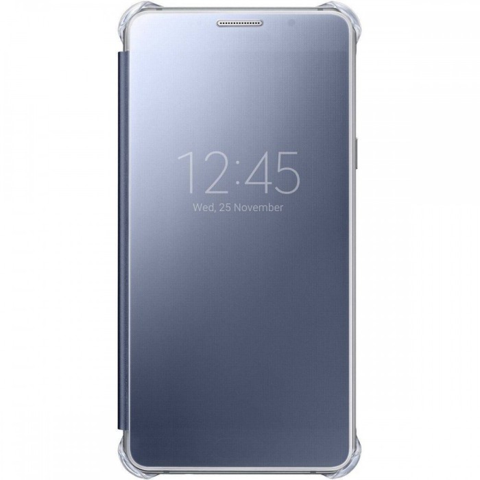 Husa Flip Cover Samsung Clear Cover Black pentru Galaxy A5 2016 foto mare Husa Flip Cover Samsung Clear Cover Black pentru Galaxy A5 2016 foto mare