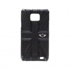 Husa Protectie Spate Mini Cooper Mnhls2Ujbl Union Jack neagra pentru Samsung Galaxy S2 I9100 foto